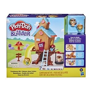 Play-Doh treehouse with this creative Play-Doh building kit